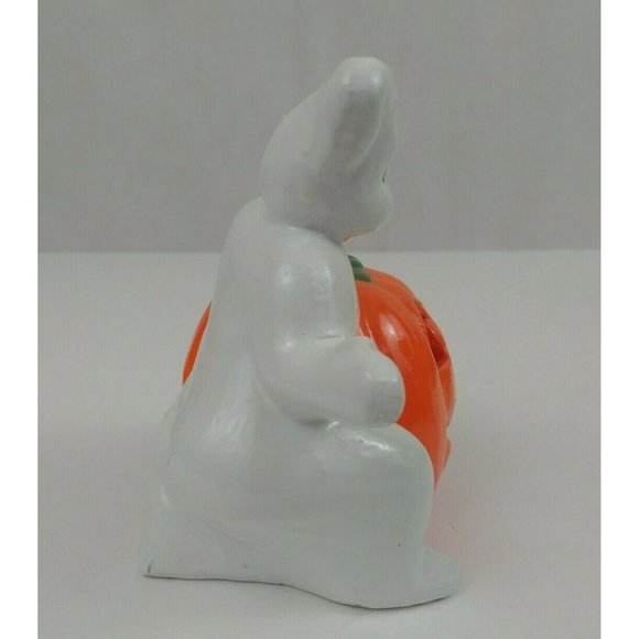 Vtg Robert Alan Candle Company 5" Tall Ghost Votive Lamp In Original Box #80023 - Picture 7 of 11